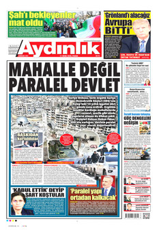 AYDINLIK GAZETESİ 11 Ocak 2026 gazete manşeti