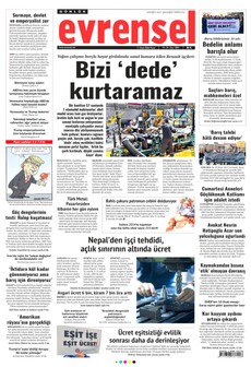EVRENSEL 11 Ocak 2026 gazete manşeti