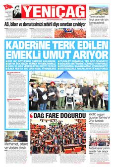 YENİÇAĞ 11 Ocak 2026 gazete manşeti