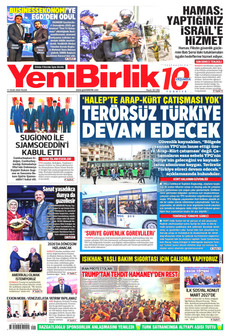 YENİBİRLİK 11 Ocak 2026 gazete manşeti