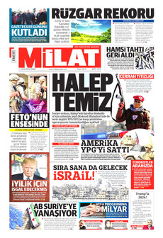 MİLAT 11 Ocak 2026 gazete manşeti