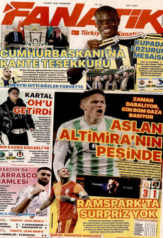 FANATİK 5 Şubat 2026 gazete manşeti