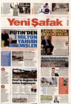 YENİ ŞAFAK 6 Şubat 2026 gazete manşeti
