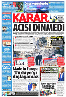 KARAR 6 Şubat 2026 gazete manşeti