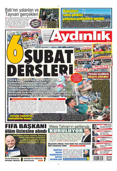 AYDINLIK GAZETESİ 6 Şubat 2026 gazete manşeti