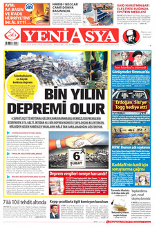 YENİ ASYA 6 Şubat 2026 gazete manşeti