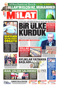 MİLAT 6 Şubat 2026 gazete manşeti