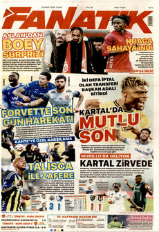 FANATİK 6 Şubat 2026 gazete manşeti