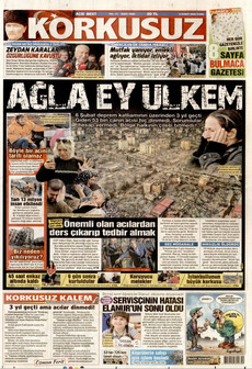 KORKUSUZ 6 Şubat 2026 gazete manşeti