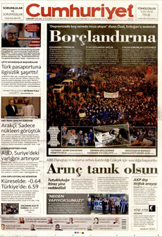 CUMHURİYET 7 Şubat 2026 gazete manşeti