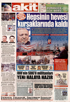 YENİ AKİT 7 Şubat 2026 gazete manşeti