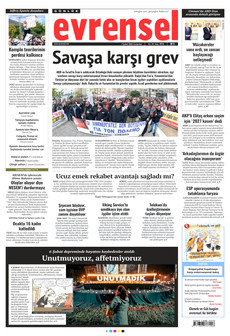 EVRENSEL 7 Şubat 2026 gazete manşeti