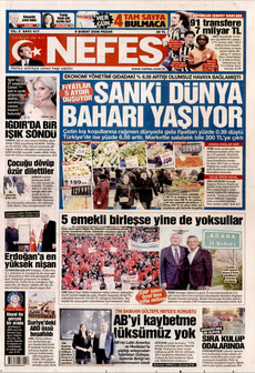NEFES 8 Şubat 2026 gazete manşeti
