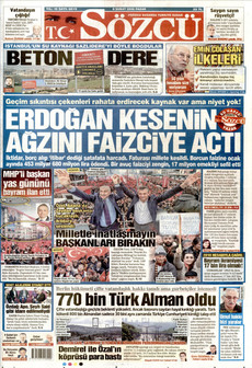 SÖZCÜ 8 Şubat 2026 gazete manşeti