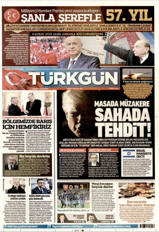 TÜRKGÜN 8 Şubat 2026 gazete manşeti