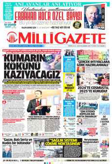 MİLLİ GAZETE 8 Şubat 2026 gazete manşeti