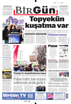 BİRGÜN 8 Şubat 2026 gazete manşeti