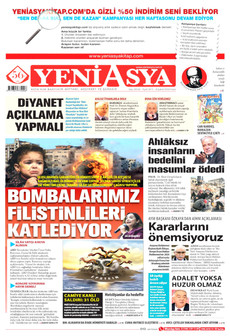 YENİ ASYA 8 Şubat 2026 gazete manşeti