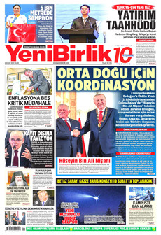 YENİBİRLİK 8 Şubat 2026 gazete manşeti
