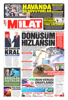 MİLAT 8 Şubat 2026 gazete manşeti