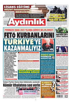 AYDINLIK GAZETESİ 9 Şubat 2026 gazete manşeti