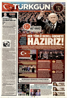 TÜRKGÜN 10 Şubat 2026 gazete manşeti