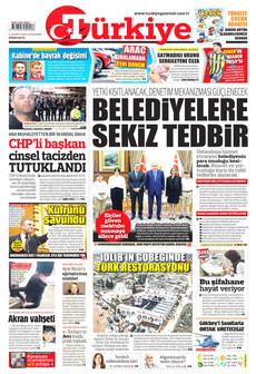 TÜRKİYE GAZETESİ 11 Şubat 2026 gazete manşeti