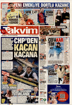TAKVİM 11 Şubat 2026 gazete manşeti