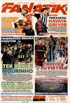 FANATİK 11 Şubat 2026 gazete manşeti