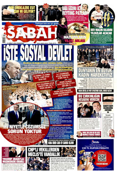 SABAH 12 Şubat 2026 gazete manşeti