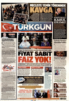 TÜRKGÜN 12 Şubat 2026 gazete manşeti