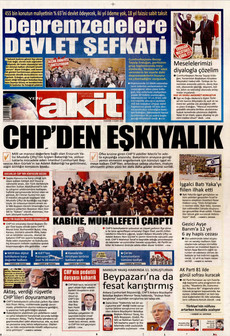 YENİ AKİT 12 Şubat 2026 gazete manşeti