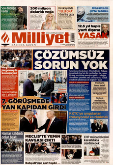 MİLLİYET 12 Şubat 2026 gazete manşeti