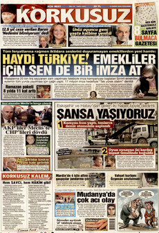 KORKUSUZ 12 Şubat 2026 gazete manşeti