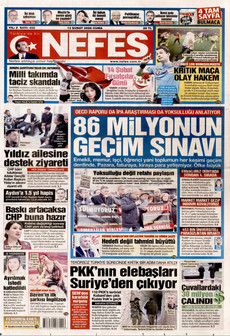 NEFES 13 Şubat 2026 gazete manşeti
