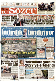 SÖZCÜ 13 Şubat 2026 gazete manşeti