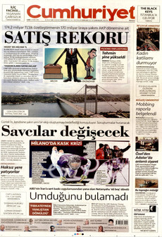 CUMHURİYET 13 Şubat 2026 gazete manşeti