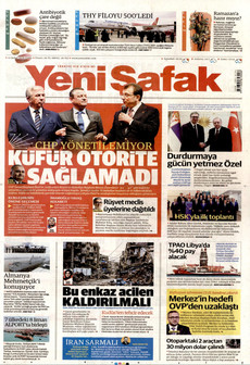 YENİ ŞAFAK 13 Şubat 2026 gazete manşeti