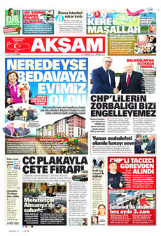 AKŞAM 13 Şubat 2026 gazete manşeti