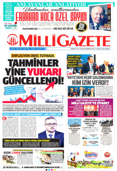 MİLLİ GAZETE 13 Şubat 2026 gazete manşeti