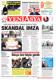 YENİ ASYA 13 Şubat 2026 gazete manşeti