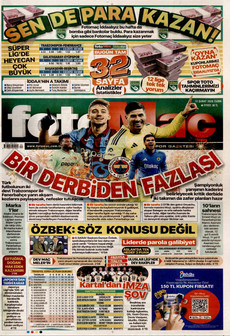 FOTOMAÇ 13 Şubat 2026 gazete manşeti