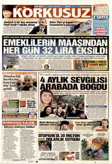 KORKUSUZ 13 Şubat 2026 gazete manşeti