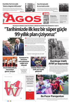 AGOS 13 Şubat 2026 gazete manşeti