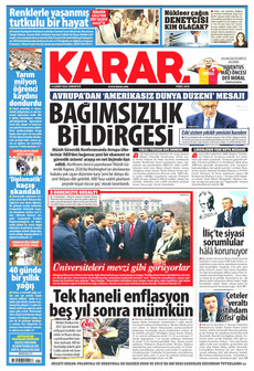 KARAR 14 Şubat 2026 gazete manşeti
