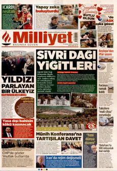 MİLLİYET 14 Şubat 2026 gazete manşeti