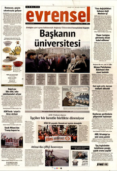 EVRENSEL 14 Şubat 2026 gazete manşeti