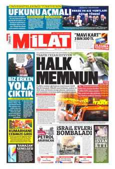 MİLAT 14 Şubat 2026 gazete manşeti