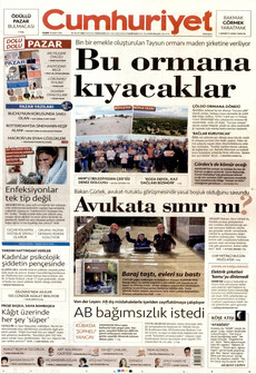 CUMHURİYET 15 Şubat 2026 gazete manşeti