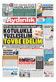 AYDINLIK GAZETESİ 15 Şubat 2026 gazete manşeti